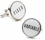 Interest Rate Cufflinks - Business/Finance Themed Formal Wear - Cufflinks