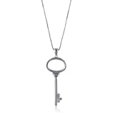 Sterling Silver Skeleton Key Pendant with Chain