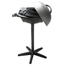 George Foreman Indoor-Out- Door Electric Bbq Grill 17.5" D 240 Sq. In.