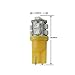 Partsam 5pc Roof Light Cab Marker Clear Cover+168 Amber 10-3528-SMD LED Bulb for 1988-2002 Chevy/GMC C/K1500/2500/3500/4500/5500/6500/7500 Kodiak Topkick trucks
