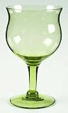 Imperial Glass Skanda Verde Green Water Goblet