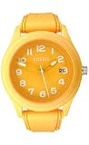 Fossil Interchangeable Silicone Yellow Dial Men's watch #JR1299