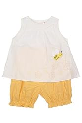 ZU Petit Ami Newborn Girls 2pc Bumblebee Capri Pants Set.