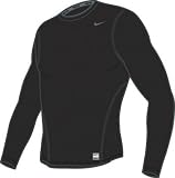 Nike Pro Core Crew Long Sleeve Top (Black Large)