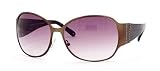 Juicy Couture - Juicy Couture Sunglasses Queen/S 0CU2 Y6 Satin Brown Metal Front with Tortoise Zyl Temples with Rhinestone Trim and Brown Gradient Lenses