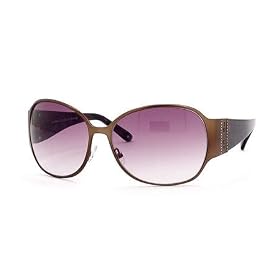 Juicy Couture Queen S Sunglasses, Satin Brown Frame  Brown Gradient Lenses  Crystals-Rhinestones