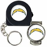 NFL San Diego Chargers 6' Tape Measure, Key Chain & Money Clip Set