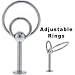 14 Gauge Stainless Steel DOUBLE SLAVE Labret - 3/8 Inches