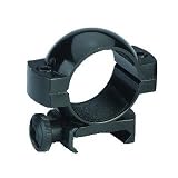 Aluminum Scope Rings (Weaver Style) 1 Medium Gloss Black Alum Rings