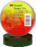 Scotch(R) Super 33+ Vinyl Electrical Tape, 1 in x 36 yd (25,4 mm x 32,9 m) [PRICE is per ROLL]