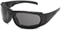 Bobster Ambush Prescription Ready Sunglasses, Black Frame/Smoked Lens,one size