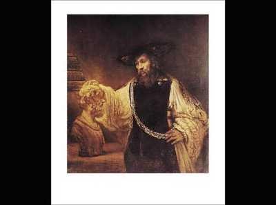 Cover image : Aristotle by Rembrandt - Fine Art Print / Poster - 22.00 x 28.00