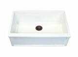 Herbeau Creations 4603.20 Luberon Fireclay Farmhouse Sink, White
