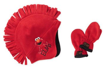 Sesame Street Elmo Toddler Winter Hat & Gloves