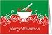 Decorative swirls baking cooking mixing bowl with whisk Christmas holiday card Card