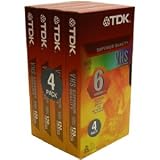TDK T120 4PK VHS TAPE REVUE