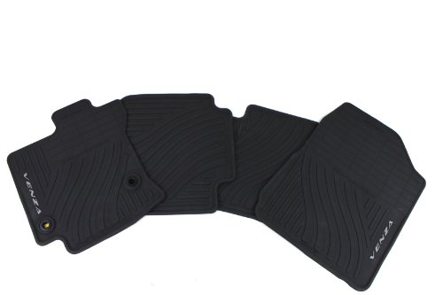Genuine Toyota Accessories PT206-0T130-20 Front and Rear All-Weather Floor Mat (Black), Set of 4