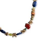 Sterling Silver Southwestern Gemstones Beaded Necklace