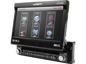XZENT XT7012 1-Din Moniceiver 17,8cm USB DVD DivX Touchscreen