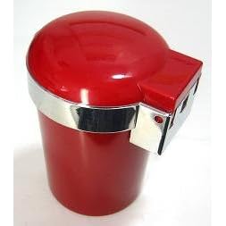 RED LED LIGHT TRAVEL CAR CIGARETTE ASH TRAY ASHTRAY
