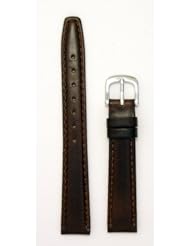 Ladies Genuine Italian Oil Tanned Leather Watchband Brown Long 12mm Watch Band - by JP Leatherworks