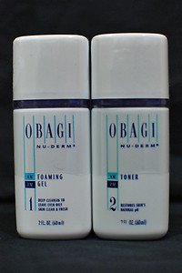 Obagi Foaming Gel Cleanser and Toner Travel Size 2oz.