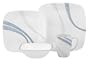 Corelle Square Round 16-Piece Dinnerware Set Ocean Arc