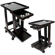 Solid Wood Slide Out Drink Cart - Mahogany Finish, Model# 10-2434