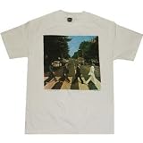 Beatles white T-shirt Abbey Road album cover tee [Apparel]