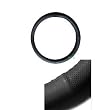 Geniune Leather Steering Wheel Cover - Black
