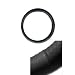 Geniune Leather Steering Wheel Cover - Black