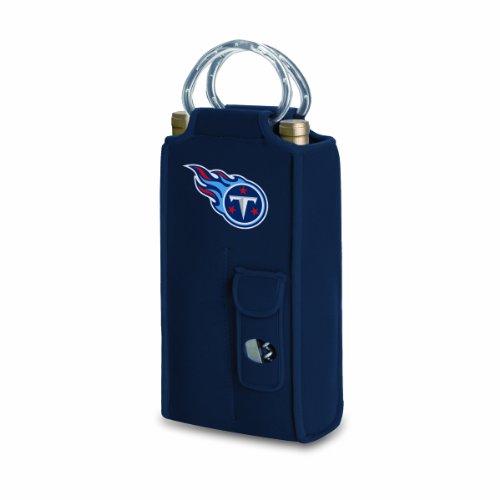 NFL Tennessee Titans Metro Brunello Insulated Neoprene Two-Bottle Wine Tote with Corkscrew