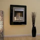 The Adam Matisse Black Glass Electric Fire