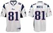 Reebok New England Patriots Randy Moss Replica White Jersey