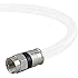 Coaxial Cable (15 Feet) with F-Male Connectors - Ultra Series by Mediabridge - Tri-Shielded UL CL2 In-Wall Rated RG6 Digital Audio / Video - Includes Removable EZ Grip Caps (Part# CJ15-6WF-N1 )