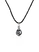 Necklace - N126 - Genuine Abalone Shell Inlay - Round Ball (1/2" Diameter)
