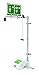 Justrite 30099 Wall Shower/Closed ABS Bowl, SS Pipe