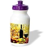 Fruit Food - Wine Bread Cheese Grapes - Water Bottles