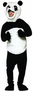 Rasta Imposta Panda Costume, Black/White, One Size