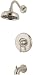 Pfister 808M0BK Marielle Single-Handle Tub and Shower Faucet, Brushed Nickel