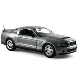2010 Shelby Mustang GT 500 Grey Diecast Model Car 1/24