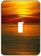 Light Switchplate Cover - Single Toggle - Metal-Designer Switch Plate: Sun/ Sunrise/Sunset - (SCSSU-021)