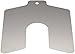 Stainless Steel Slotted Shim, Unpolished (Mill) Finish, 0.010" Thickness, 4" Width, 4" Length (Pack of 20)
