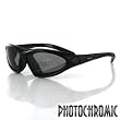Bobster Eyewear Road Master - Black Frame - Photochromic Lens - 100% UVA and UVB protection - New