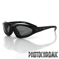 Bobster Eyewear Road Master - Black Frame - Photochromic Lens - 100% UVA and UVB protection - New