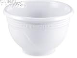 Le Creuset 2 qt Small Ribbed rim Stoneware Mixing Bowl, White