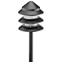 Intermatic LT13 Malibu Low Voltage Metal Three Tier 7-Watt Landscape Light, Black