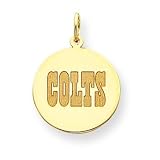 14K Indianapolis Colts Med Disc Charm