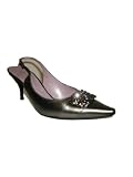 ALBERTA FERRETTI Jeweled Slingbacks in Gunmetal