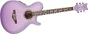 Daisy Rock Wildwood Artist Acoustic-Electric Guitar, Rainbow Sparkle